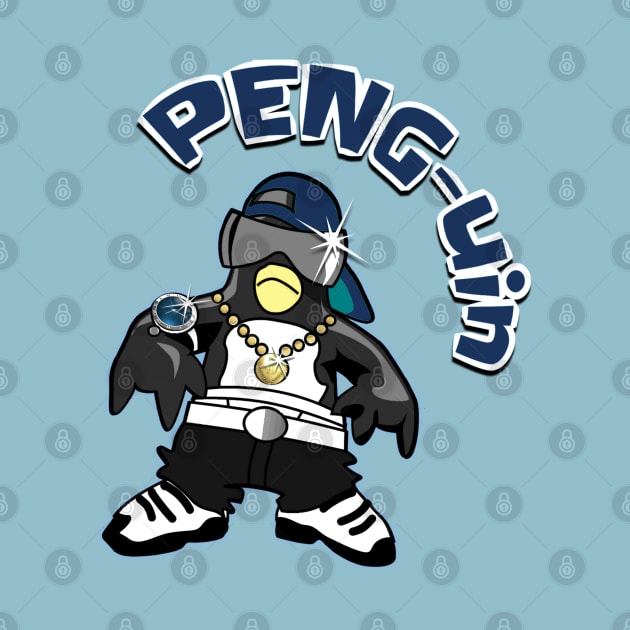 PENG PENGUIN. Cool, cute cartoon penguin by Off the Page