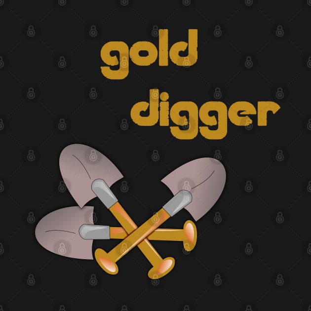 gold digger t-shirt by amelsara