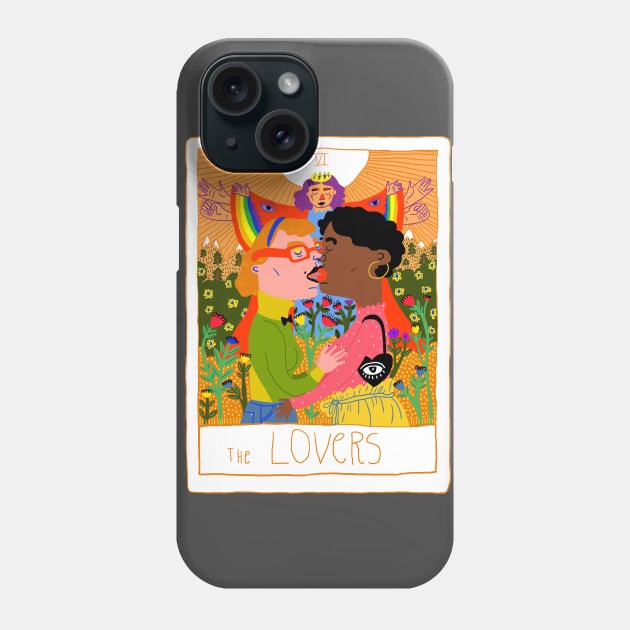 Lovers Tarot Phone Case by ezrawsmith