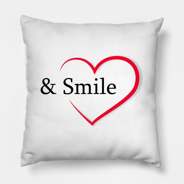 hearts and smiles Quebec Pillow by yassinstore