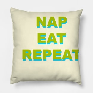 Nap Eat Repeat Pillow