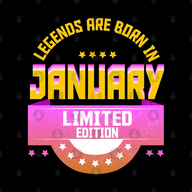 Legends are Born In January by Suryaraj