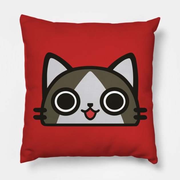 Monster Hunter Felyne Pillow by kasana