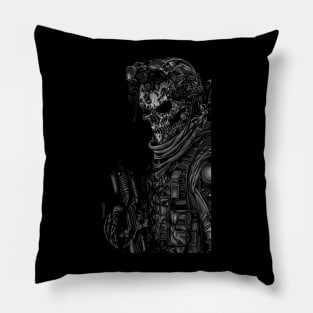 army vector potrait Pillow