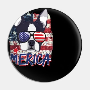 American Flag Chow Chow 4Th Of July Usa Pin