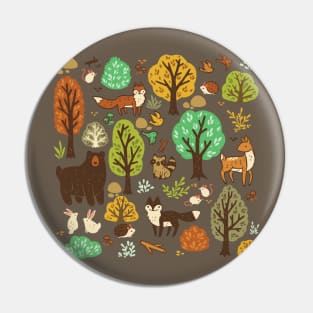 Forest Animals Pin