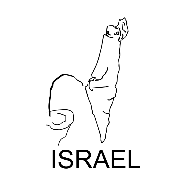 A funny map of Israel Israel Pin TeePublic