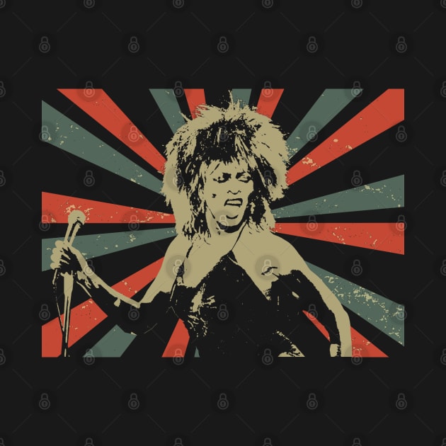 Tina Turner || Vintage Art Design || Exclusive Art by Setipixel