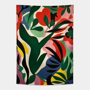 French Garden Abstract Composition Art Tapestry