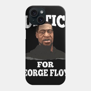 Justice for George Floyd I cant breathe black lives matter Phone Case