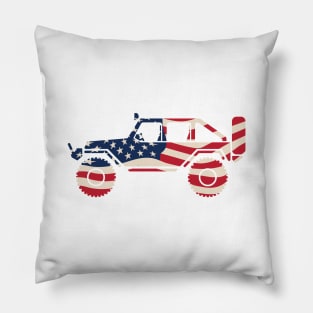 American Patriotic Off Road 4x4 Pillow