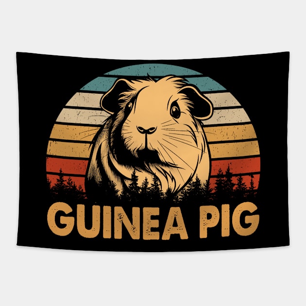 Squeaky Styles Guinea Pig Elegance, Stylish Tee for Pet Devotees Tapestry by Chocolate Candies