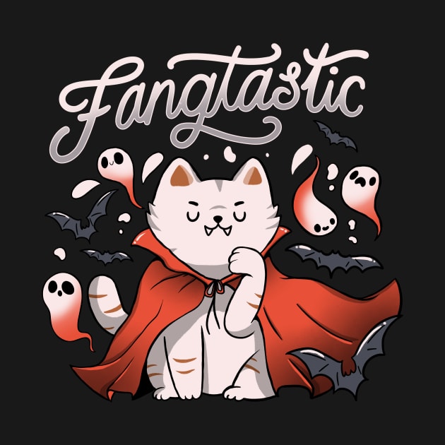 Fangtastic Vampire Halloween Bat Cat by Tobe Fonseca by Tobe_Fonseca