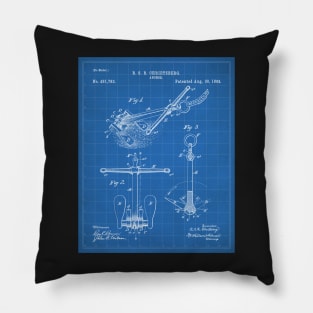 Ships Anchor Patent - Anchor Art - Blueprint Pillow