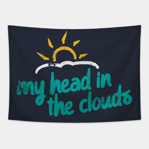 Head In The Clouds Introvert Tapestry by Commykaze