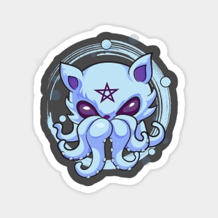Kawaii pastel Goth Witchy Cat creepy Magnet