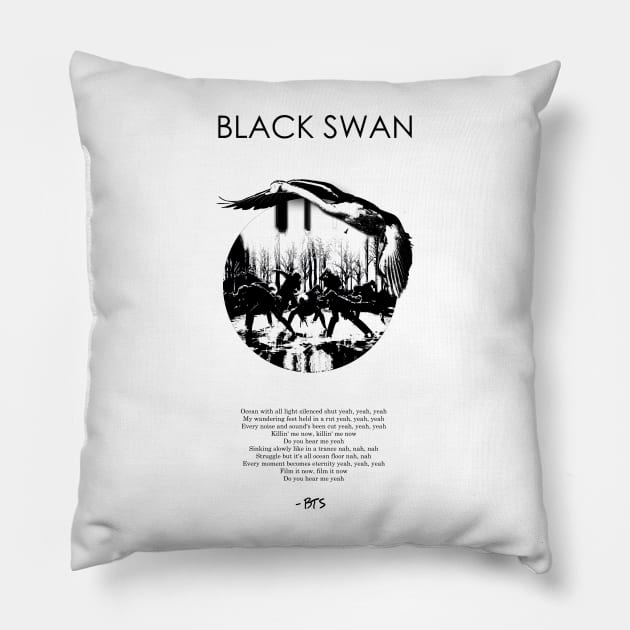 Black Swan 2 Pillow by ZoeDesmedt