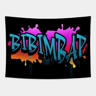 Bibimbap, Bibimbap design, Korean food, k-food, asian food, bibimbap Sweatshirt, unisex sweatshirt, graffiti text, rice bowl Tapestry