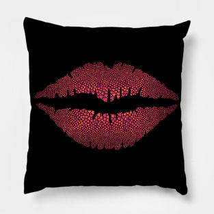 Purple Heart Lips Pillow