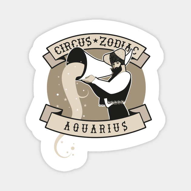 Circus Zodiac. Aquarius Magnet by LaInspiratriz