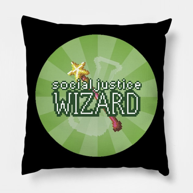 Social Justice Wizard Pillow by Optimysticals