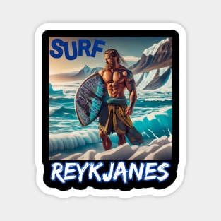 REYKJANES ICELAND - Surfing for Fun and Laughs Whales Magnet