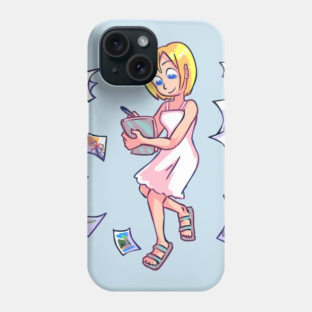 Mysterious Artist At Work Phone Case by sky665