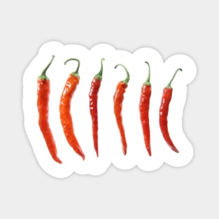 Red hot peppers Magnet