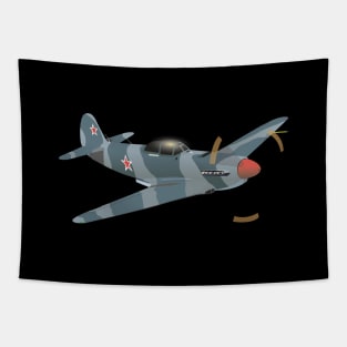 Yak-9 Soviet WW2 Fighter Aircraft Tapestry