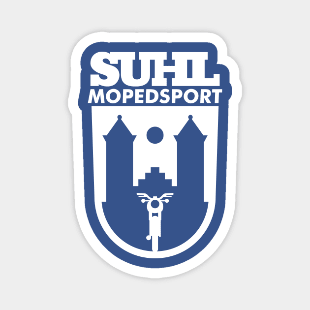 Suhl Mopedsport Simson Logo (white) Magnet by GetThatCar