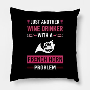 Wine Drinker French Horn Pillow