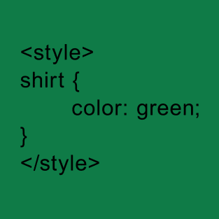 HTML Style - Green T-Shirt