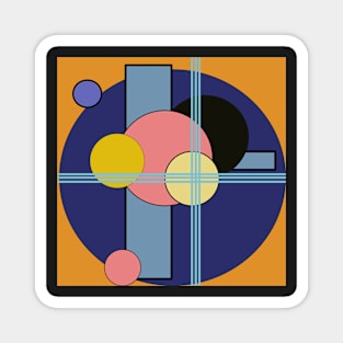 geometric abstract design Magnet