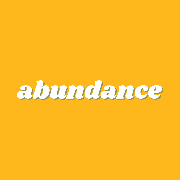 abundance by thedesignleague