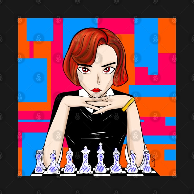 beth harmon the queens gambit in talavera mexican chess game by jorge_lebeau