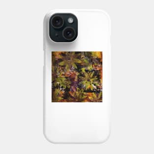 Flower in Black Square 18- Digitally Altered Print Phone Case