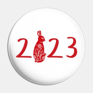 Chinese Year of the Rabbit New Year 2023 Zodiac Pin