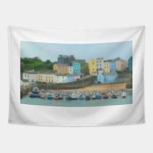 Tenby Harbour, Wales Tapestry