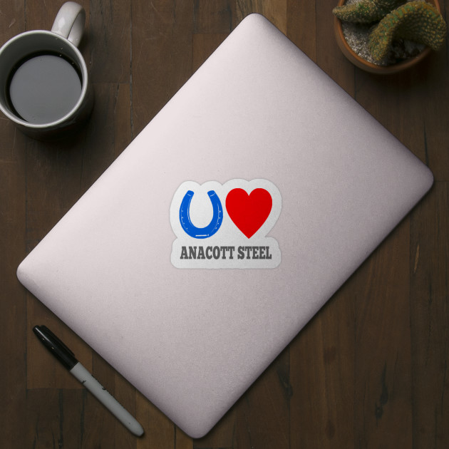 Blue Horseshoe Loves Anacott Steel Wall Street Aufkleber Teepublic De