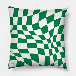 Celtic Distorted Checkered Pattern Pillow