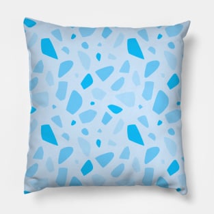 Blue Terrazzo Pattern Pillow