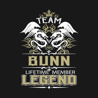 Bunn Name T Shirt -  Team Bunn Lifetime Member Legend Name Gift Item Tee T-Shirt