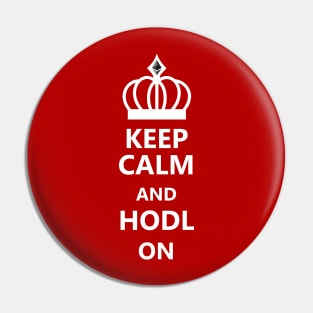 Keep Calm and HODL on for Ethereum Pin