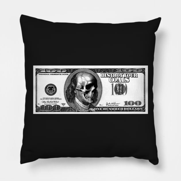 Dolla Bill Pillow by DestroyYourGoals