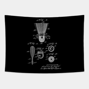 Badminton Vintage Patent Drawing Tapestry