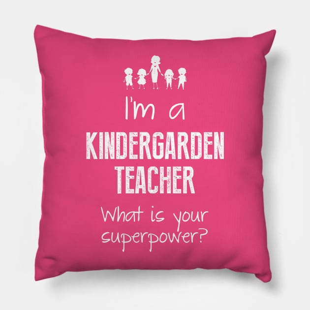 KINDERGARTEN T-SHIRT Pillow by tothemoon