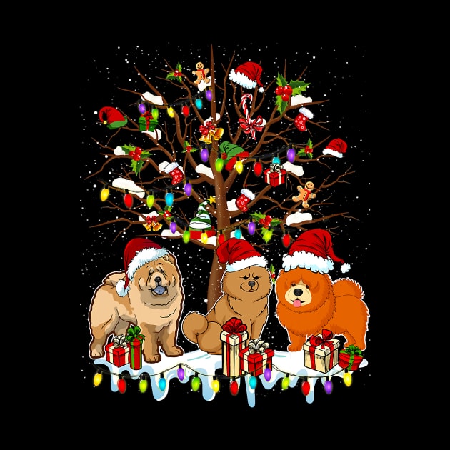 Chow Chow Christmas Tree Santa by IainDodes