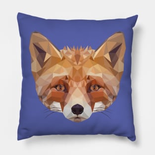 Fox Low Poly Art Pillow
