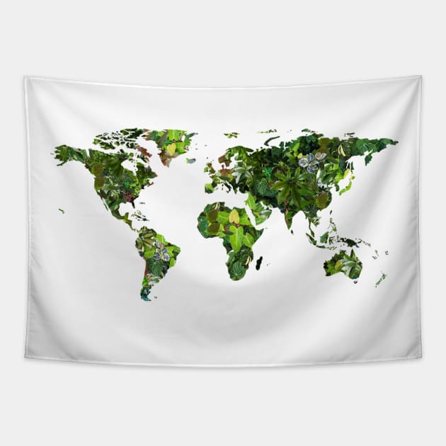 Plant World Tapestry by HousePlantHobbyist