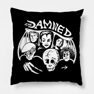 The Damned retro vintage Pillow